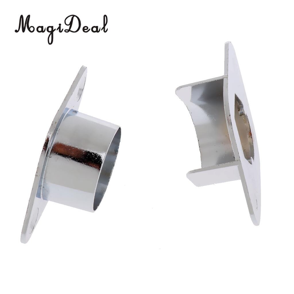 4x Recess Bracket Curtain Rail Support Curtain Pole Bracket Wall Mount 25mm