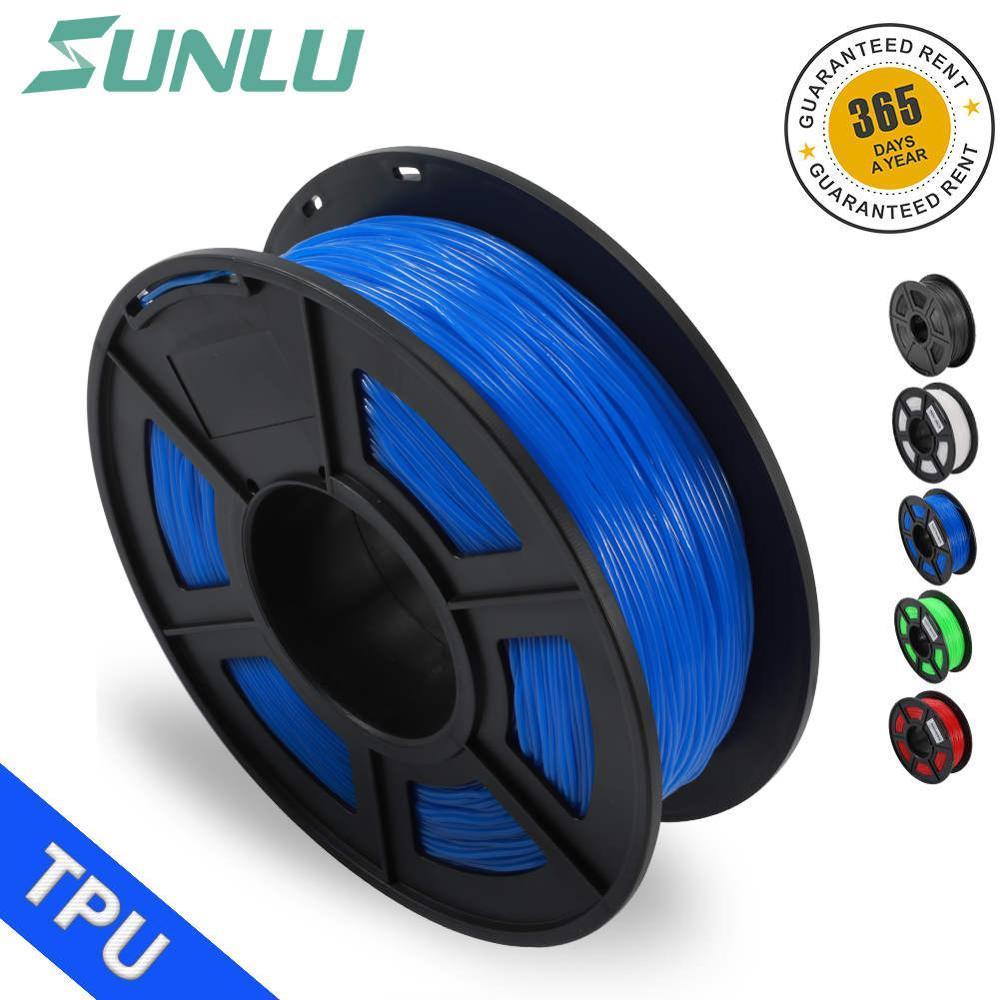 TPU flexibel Filament Für 3D Drucker 1,75mm Gute Für Druck freundlicher Schuhe Und Spielzeug SUNLU Hohe Quanlity TPU flexibel Filament: flexibel-Blau