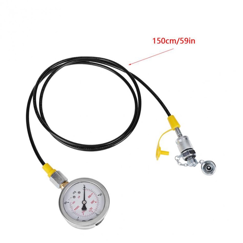 Hydraulisk trykmåler gravemaskine hydraulisk tryk test kit med test slangekobling og måleredskaber