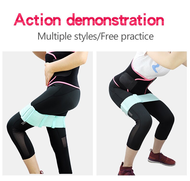 Cotton Tension Belt Latex Anti-skid Can Adjustable Yoga Hip Ring Squat Resistance Belt Warping Buttocks Pulling