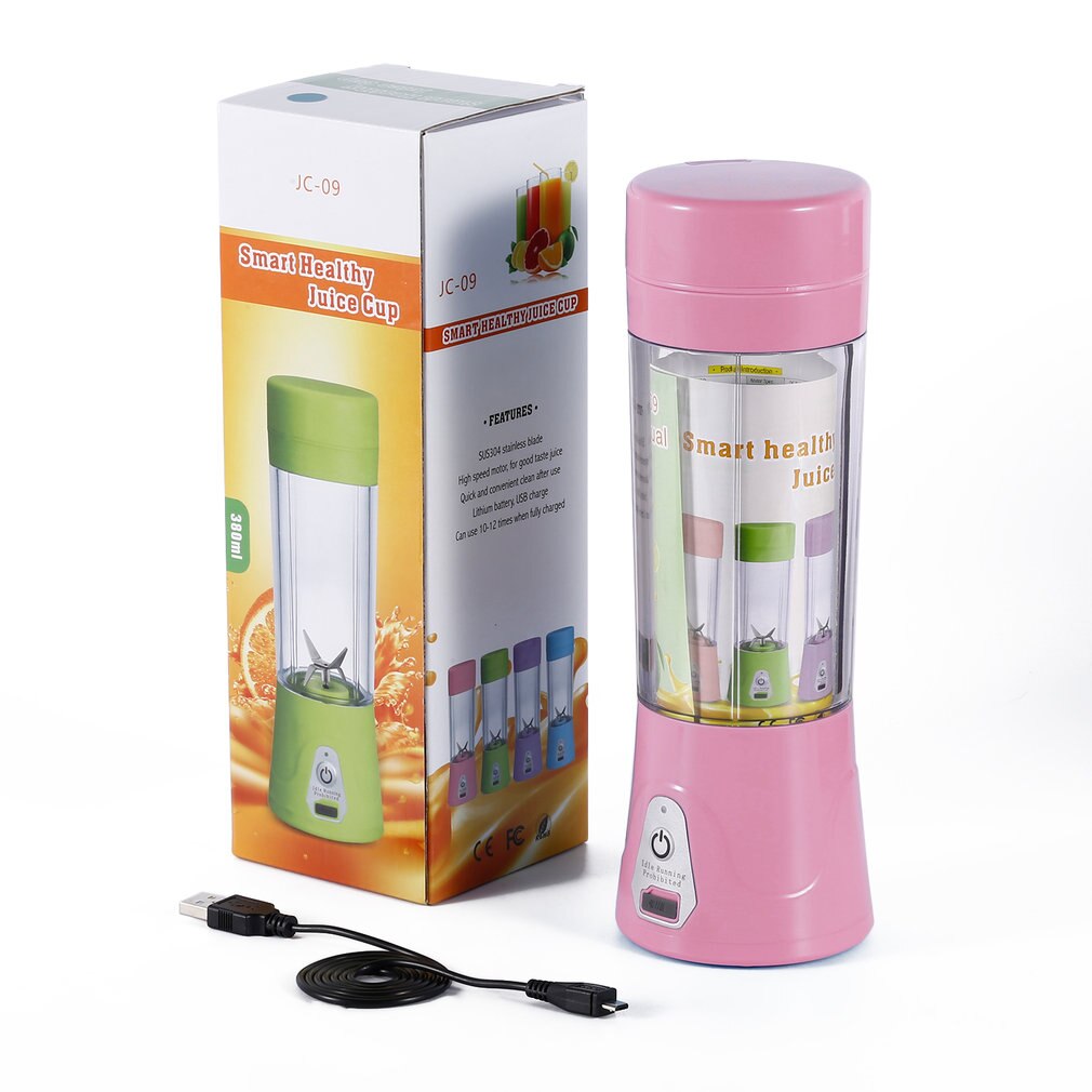 Draagbare Juicer Cup Milieuvriendelijke Sapcentrifuge Usb Oplaadbare Smart Gezonde 380Ml Sap Cup Met 2000Mah Power