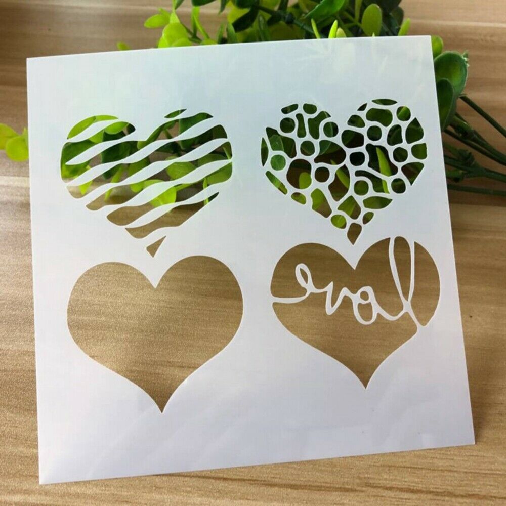 Conjunto de 9 plantillas para álbum de recortes reutilizables, plantillas para álbum de recortes, plantillas en relieve fáciles de operar, duraderas, PM0094