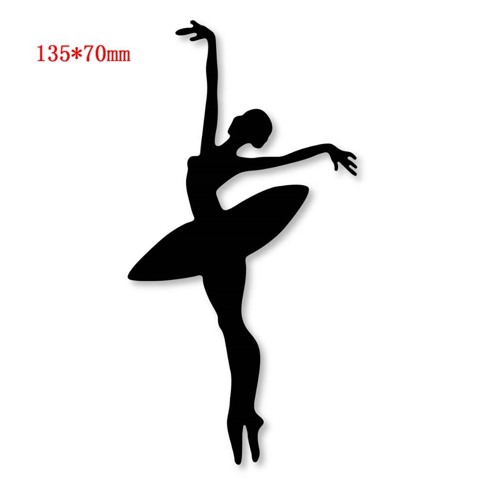 Ballet Dancer Frame Christmas Dies Girl Craft Metal Cutting Dies for DIY Scrapbooking Card Making Embossing Die Cut: g