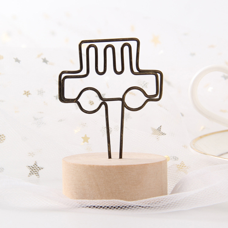 rond en bois Note Photo cadre pince numéro de Table porte-Photo de mariage pince Photo jwjz8: Car