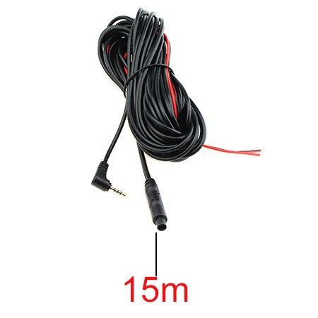 HaiSunny 5.5M 10M 15M 2.5mm TRRS Jack Connector To 4Pin Video Extension Cable For Truck/Van Car DVR Camera Reverse Camera: 15m length