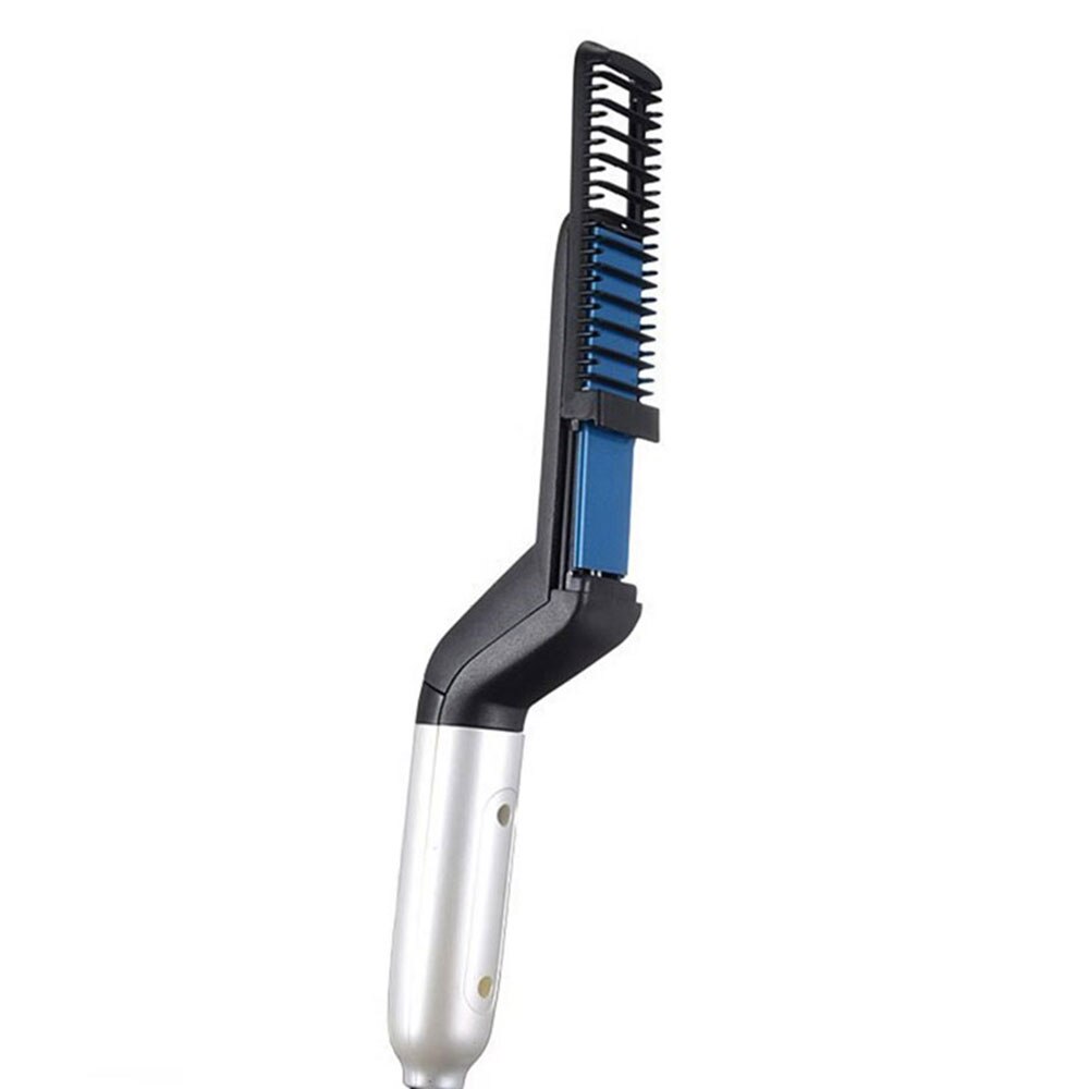 Haar Eisstockschießen Eisen männer Alle in Einem Keramik Haar Styling Eisen Kamm Bart Haarglätter Curler einstellen Schnell Haar Styler werkzeug