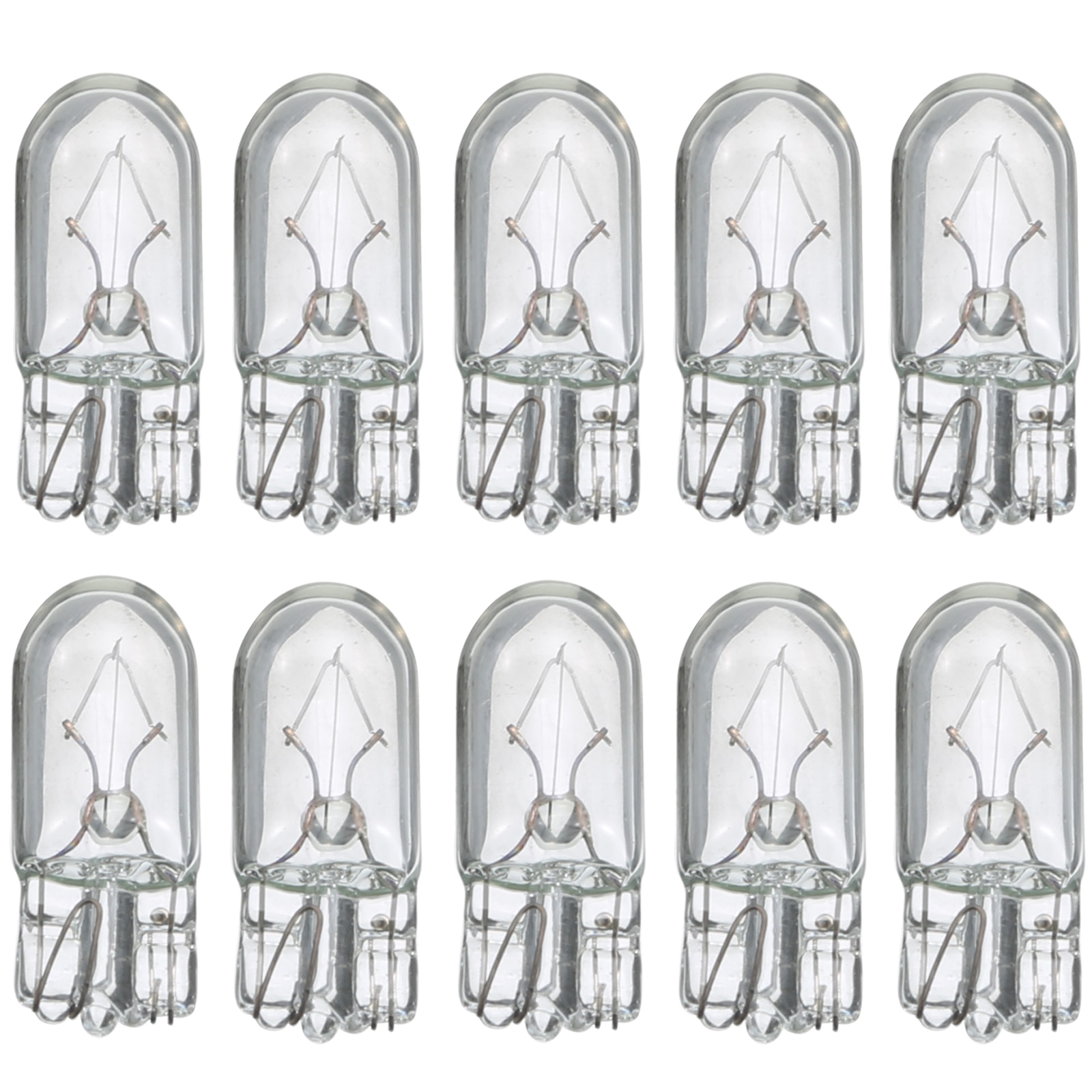 10 stk bil  t10 halogen lyspære  t10 194 168 w5w 5w bil halogen signal innvendig lys lampe pære varm hvit
