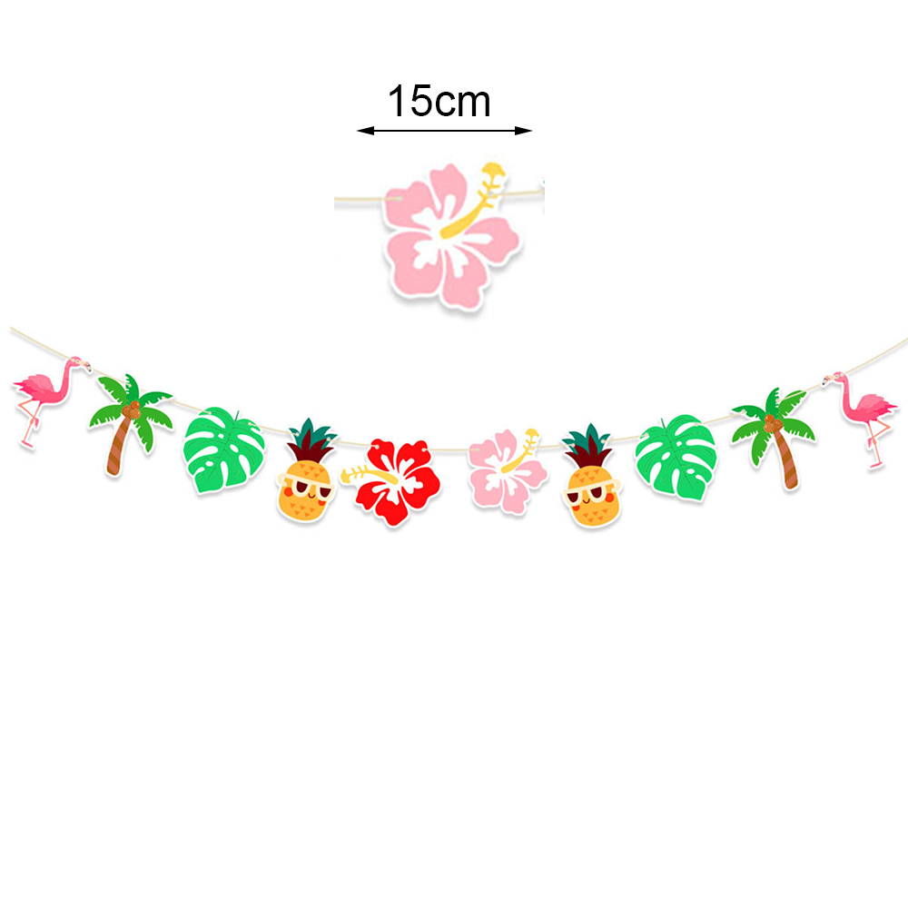 Hawaiiansk luau-fest engangsservice tropisk flamingo paptallerkener kopper servietter sommer strand aloha tema festdekorationer: Oliven