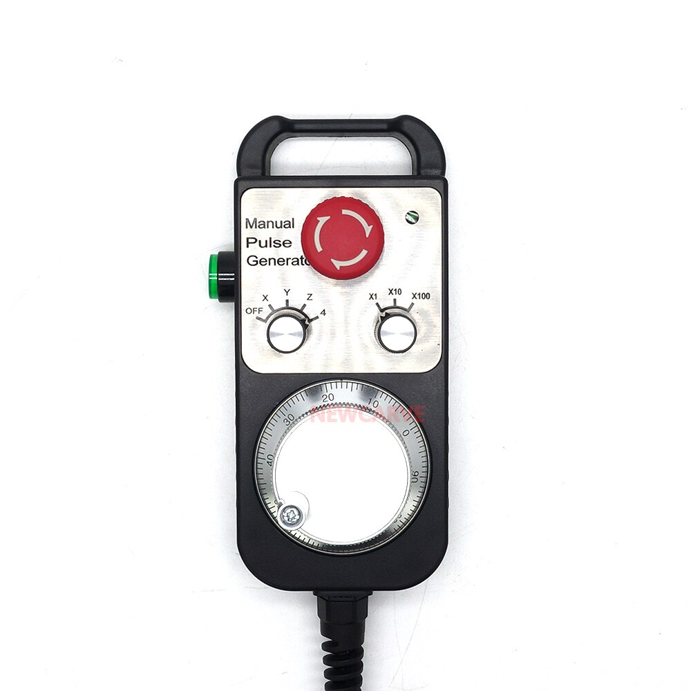 CNC Emergency Stop 4 AXIS 6 AXIS MPG Handwheel Manual Pulse Generator Universal Pendant 5V 12V 24V For CNC Router NEWCARVE