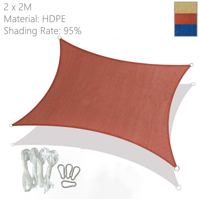 Sun Shade Canopy Cover Sail Sunproof Mesh Net Sunshade For Garden Yard Car Plant Sunshade Beach Camping Patio Pool 3 Sizes
