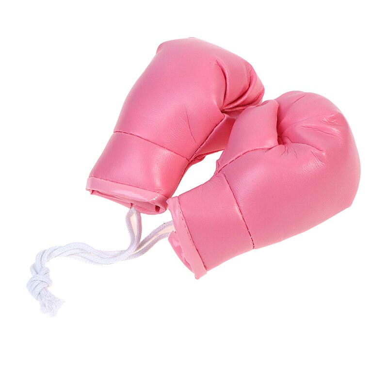 1 par bil boksehandsker hængende spejl læder vedhæng i biltilbehør interiør bil dekoration diy cool ornaments nøglering: Pk