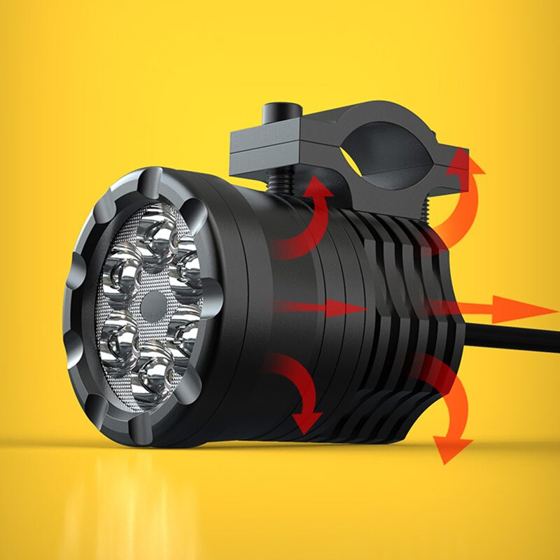 Universal LED Mini Spot Light – Motorcycle, ATV, UTV, Truck – Hi/Lo Beam, 8-28V, IP67, Aluminum Housing