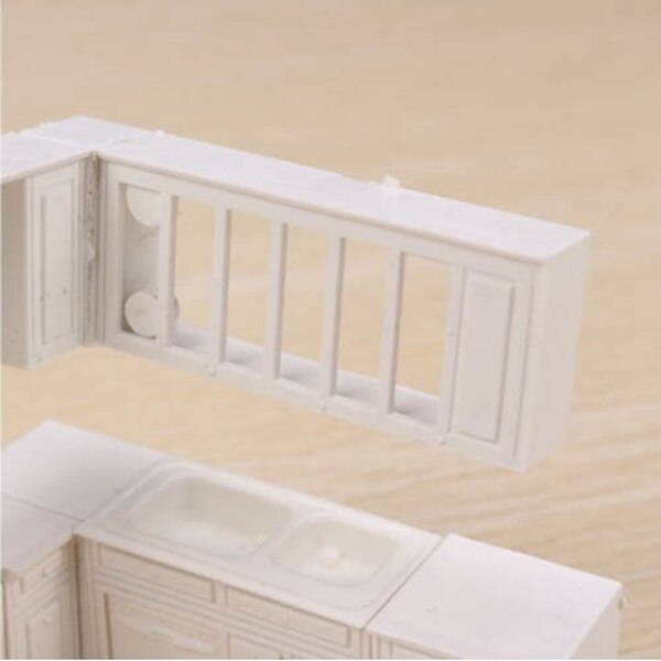 Doll house Miniature toy house cabinet kitchen furniture molds home decor kit Pretend Play Classic Toys Furniture Toys