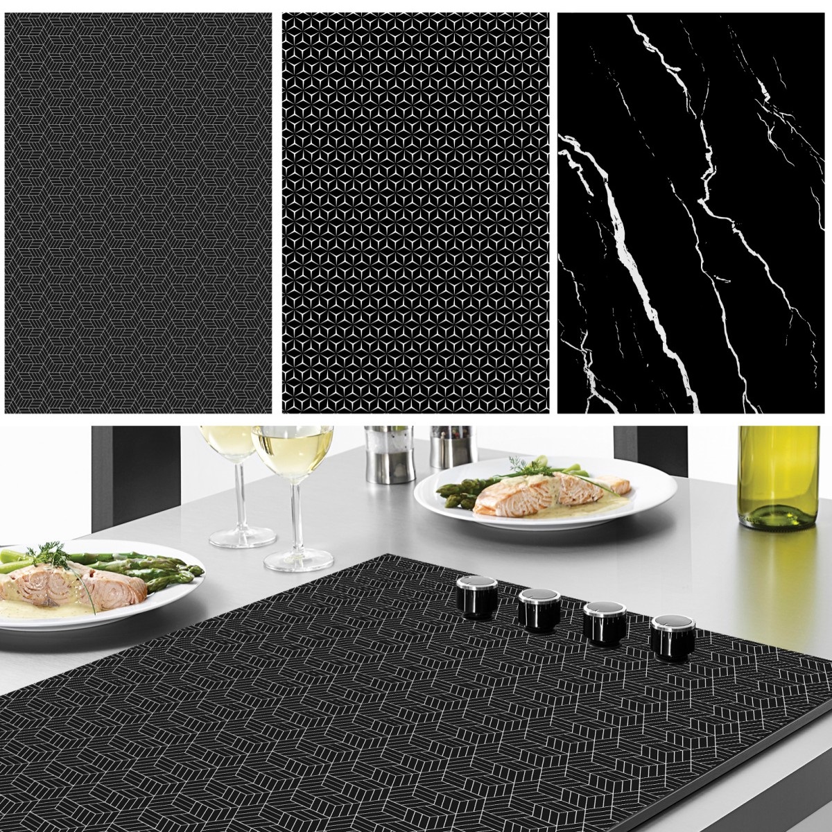 Induction Cooktop Mat Silicone Induction Cooker Covers Kitchen Heat-resistant Non-Slip Induction Cooktop Scratch Protector Mat