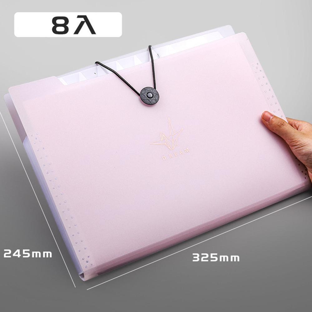 1pc 245*235mm Document Folders For School Office Organizers For Documents Folder Office School Expanding File Organ Bag Bin W6L4