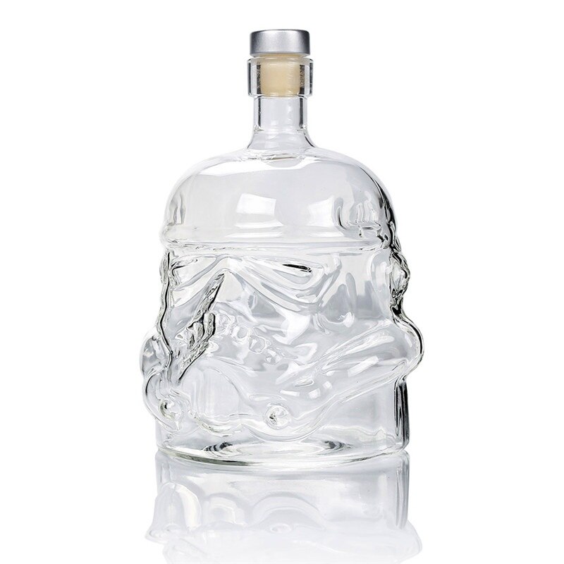 Krystal kranie hoved flaske whisky vodka vin karaffel flasker whisky øl glas spiritus vandklub bar hjem kopper glas