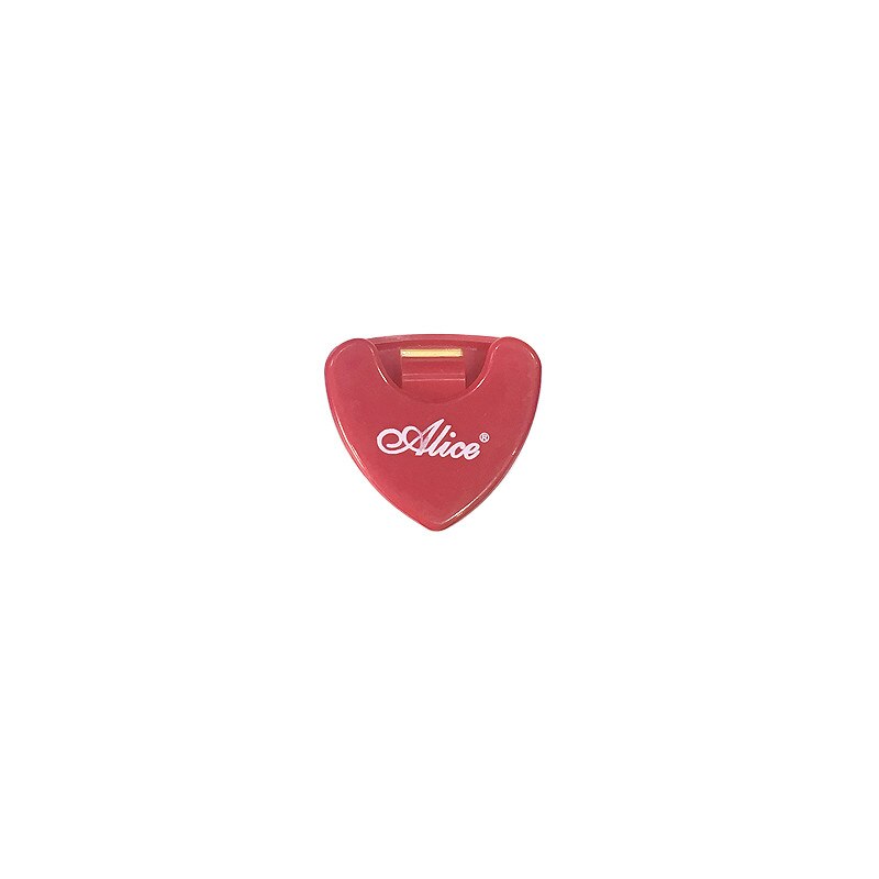Guitar pick holder plastik plekter etui med selvklæbende mærkat guitar pick opbevaringsbokse til 1-3 stk guitar picks: C