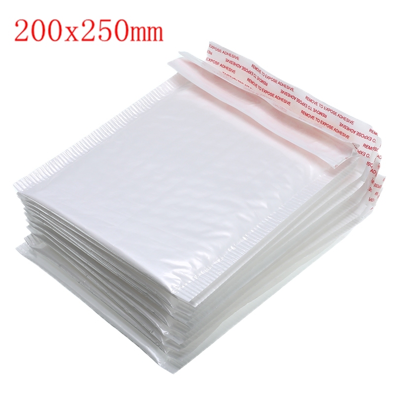 50PCS Verschillende Specificaties Wit Schuim Envelop Tas Mailers Padded Envelop Met Bubble Mailing Zak: 200x250mm