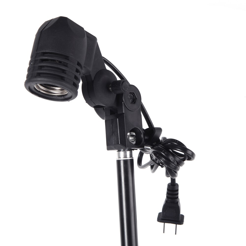 E27 Bulb Holder Socket Flash Swivel Bracket Photo Light Lamp Mount US Plug