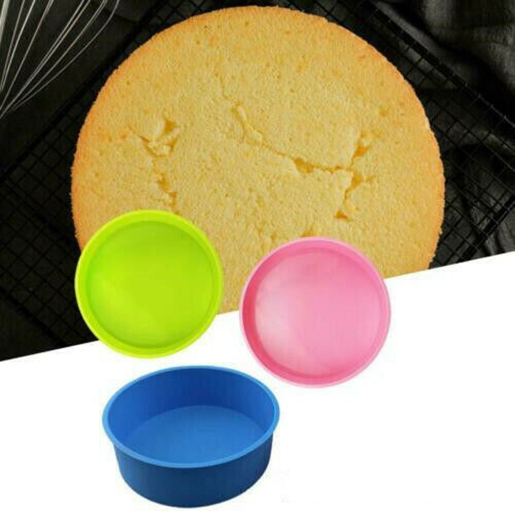 4/6/8 Inch Silicone Ronde Cake Pan Non-stick Bakvorm Bakvormen Lade I88