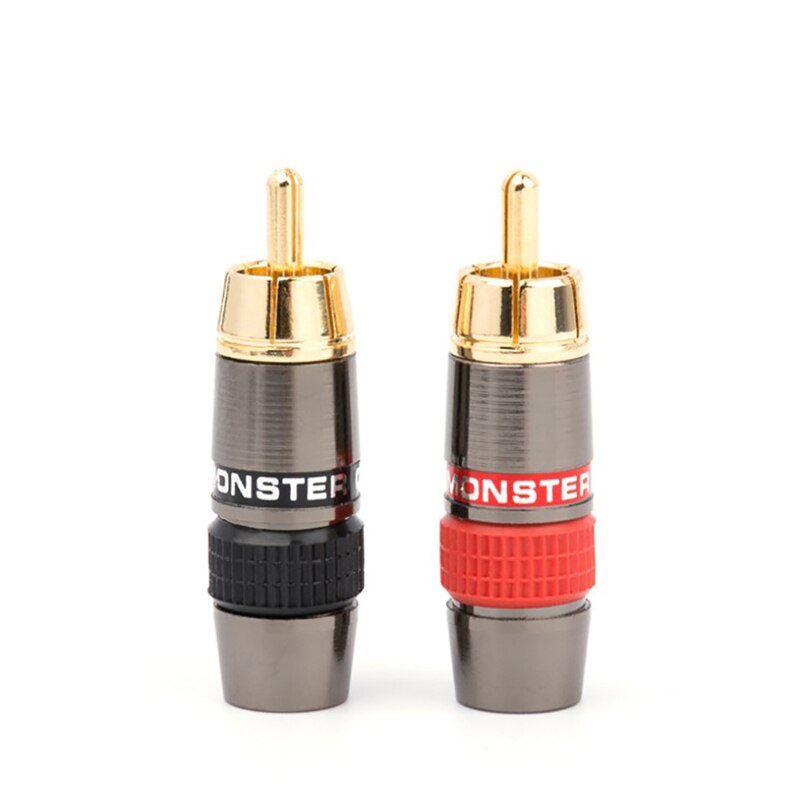 Monster Banana Plug 24K Gold Plated Pure Copper Speaker Adapter Speaker Plugs