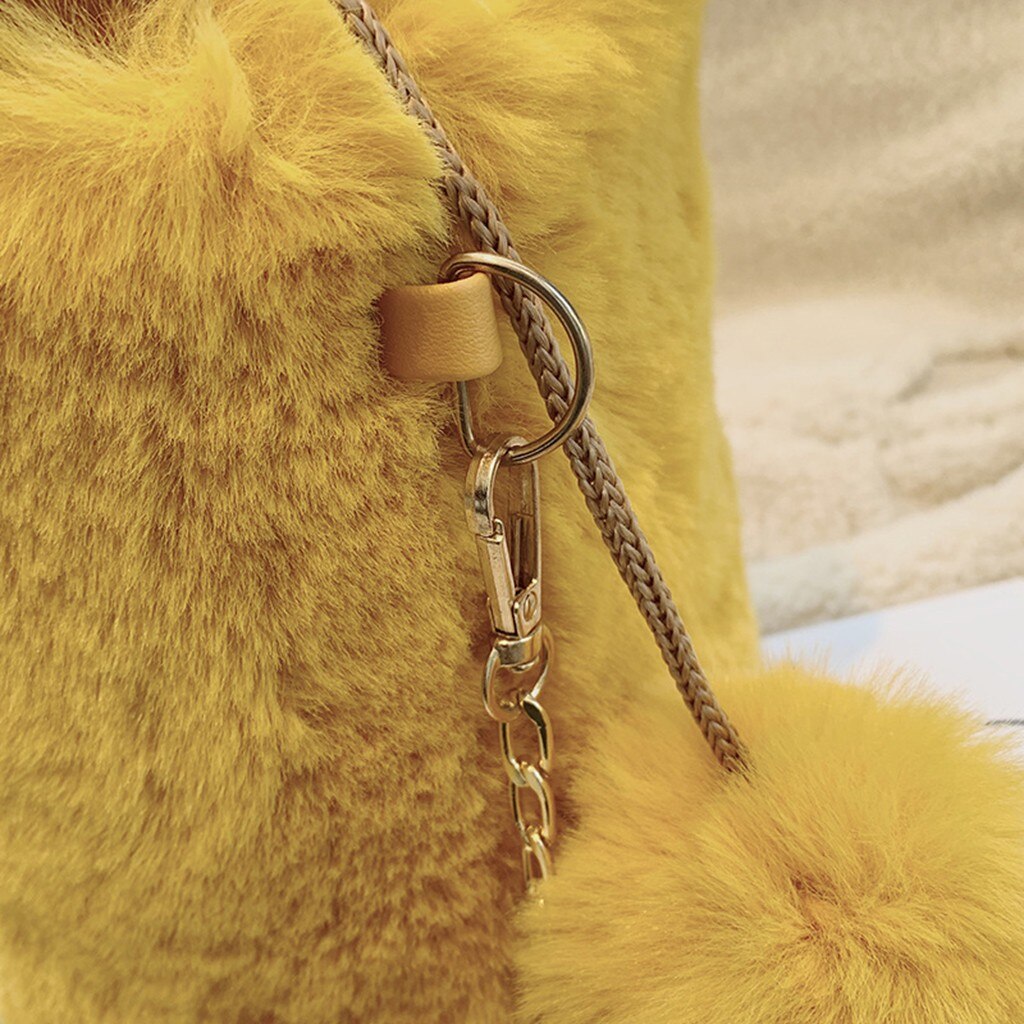 Plush Satchel Casual Wild Simple Shoulder Messenger Bagsports, travel, Business Crossbody Bag 1121