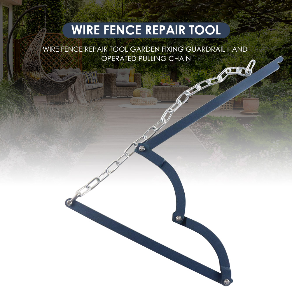 Wire Fence Repair Tool Garden Fixing Guardrail Hand Operated Pulling Chain Hand Operated Pulling Portable Farm Heavy Duty Garden