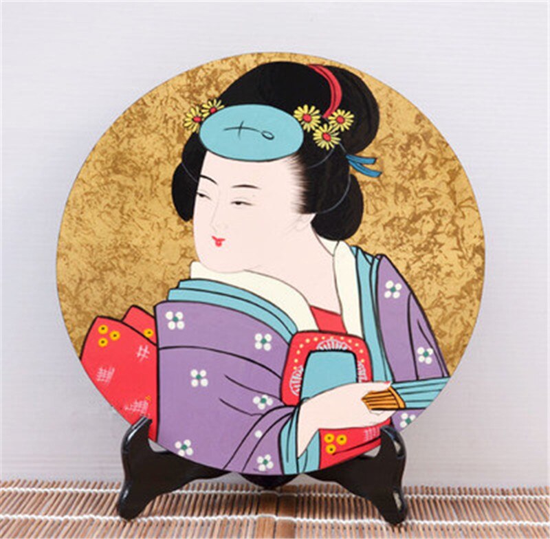 Decoração japonesa original de um único e tradicional, artesanato japonês, sala, verniz de pintura, utensílios para sushi, restaurante: 6