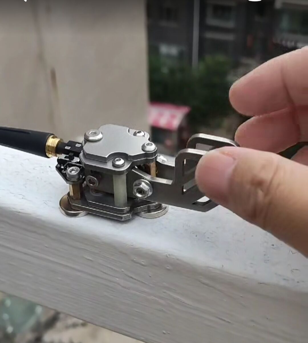 Stainless Steel Portable HF Shortwave Automatic CW Morse Code with Magnetic Amateur Radio Hand Key Morse CW Telegraph