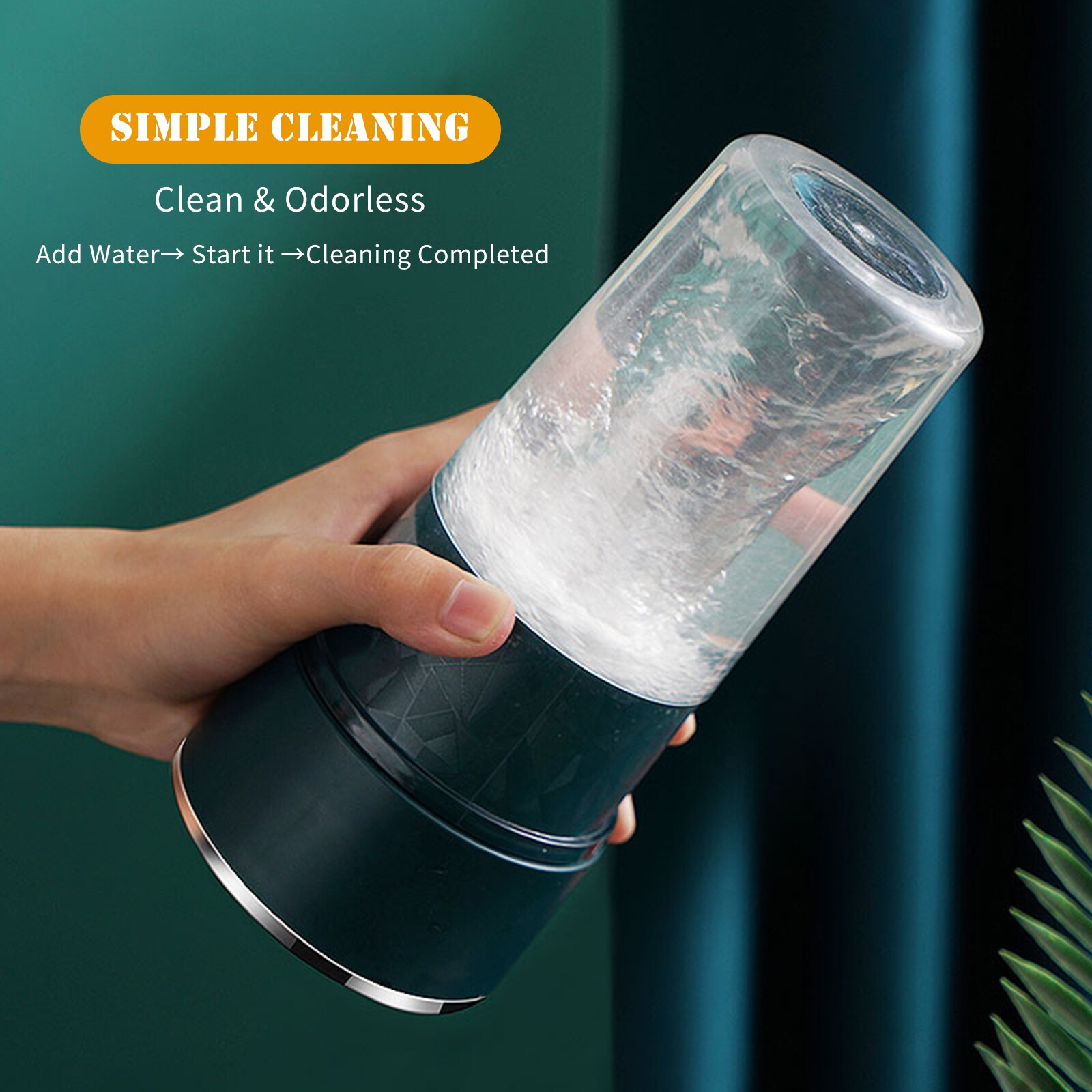 Exprimidor de frutas y verduras lavable, minilicuadora portátil recargable por USB, mezclador de batidos, exprimidor de naranja, 400ML