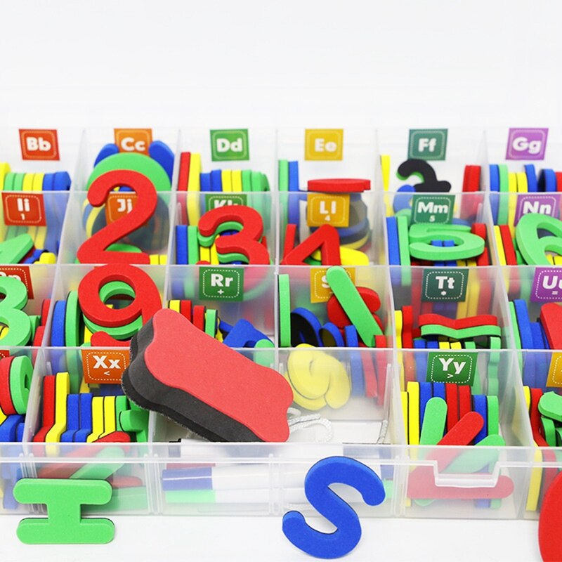 Magnetische buchstabenaufkleber für den kühlschrank, whiteboard-aufkleber für das klassenzimmer, hilfsmittel für die frühkindliche bildung