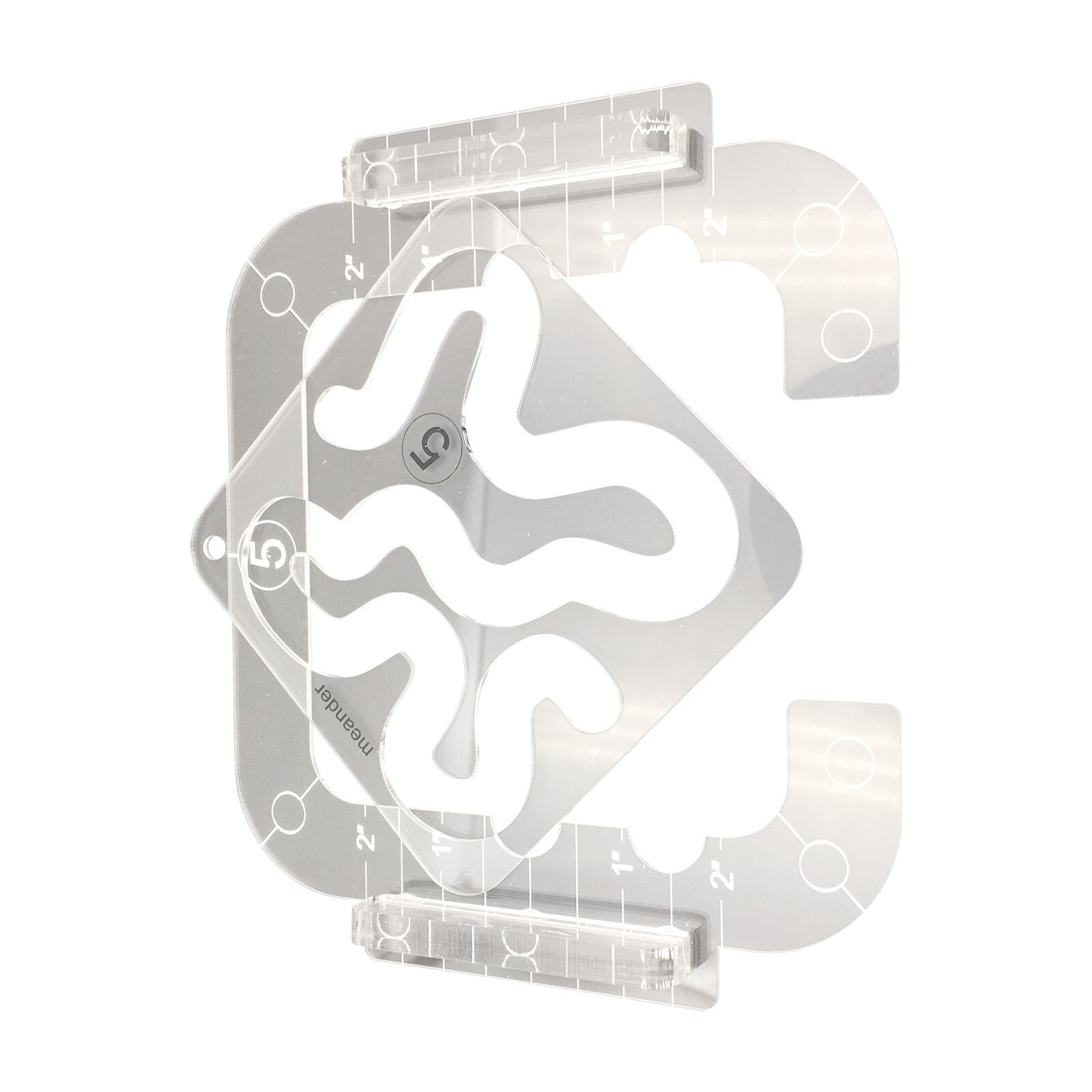 Free Motion Quilting Template Series 5 with Quilting Frame for Domestic Sewing Machine for Domestic Sewing Machine Ruler