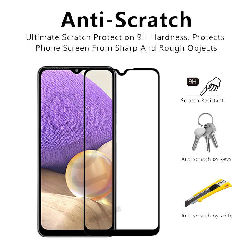 Tempered Glass For Samsung Galaxy A32 Screen Protector Explosion-proof Glass For Samsung A32 Camera Film For Samsung A32