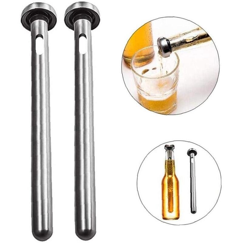 Portable Steel Beer Stick Chiller Cooling Stick Ice Cold Ice Wine Stick Beverage Drinking Beer Cooler Bar Accessories