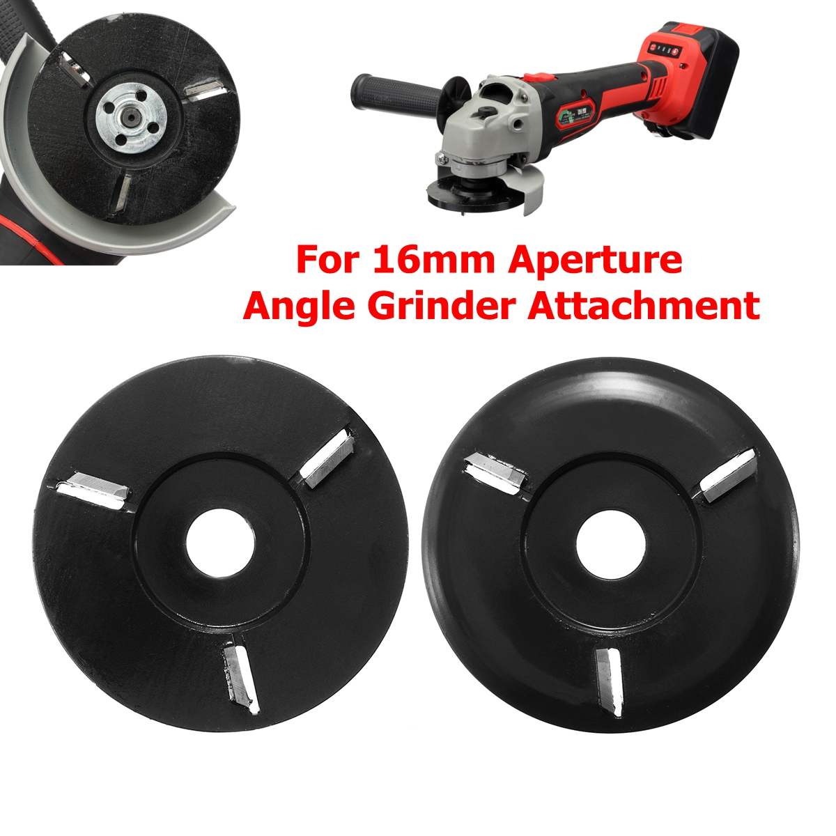 Angle Grinder Power Wood Carving Disc Woodworking Turbo Plane For 16mm Aperture Angle Grinder Attachment Milling Cutter