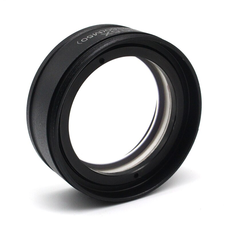 0.5x barlow objektiv linse arbejdsafstand 160 mm hjælpelinse f/ stereomikroskop m/ monteringsstørrelse  m42 m48 m50 m52 x 0.75mm