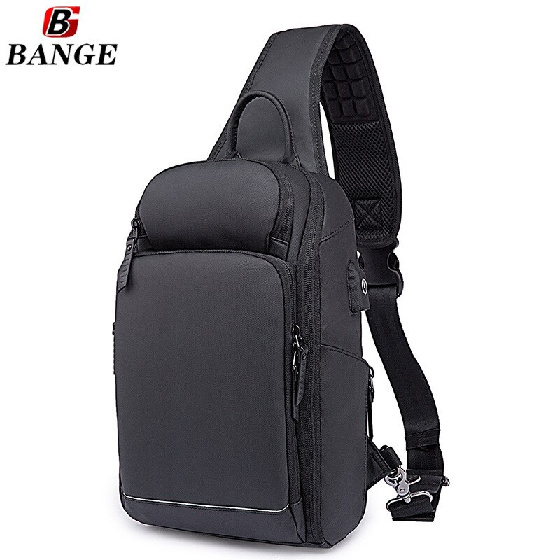 Men Sports Shoulder Bag for 9.7inch IPad Cross Body Bags Breathable Chest Pack Waterproof Messenger Women Male Sling Casual Bag: Default Title