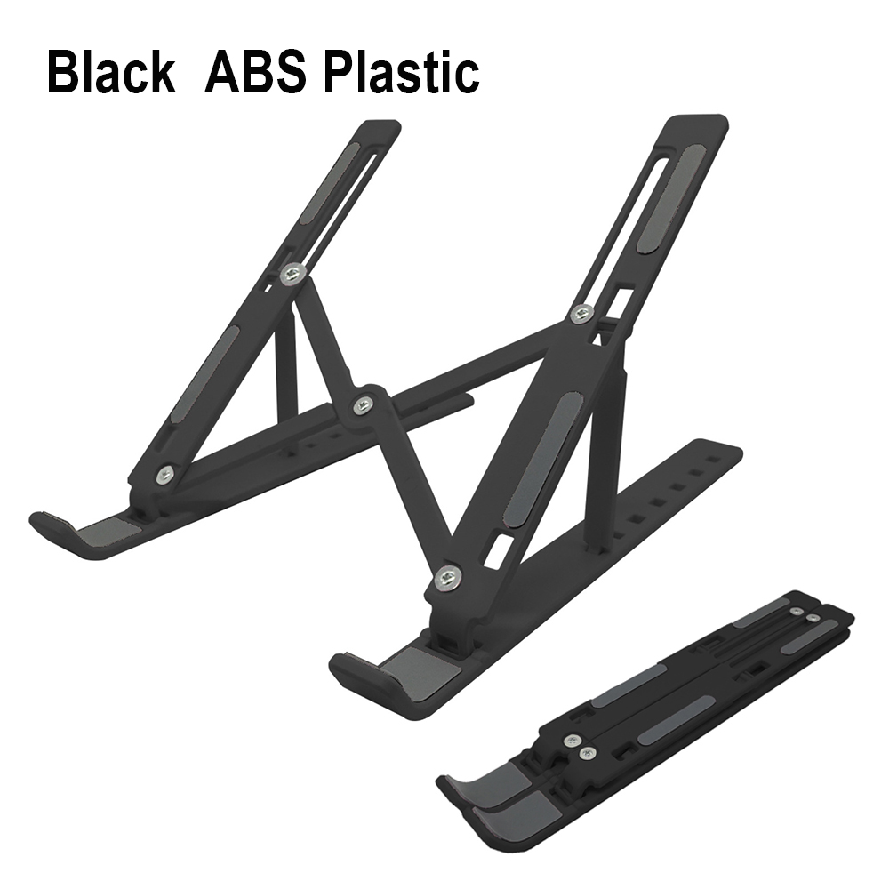 New adjustable laptop stand, plastic foldable non-slip desktop notebook portable holder, support for macbook air, tablet mount: Default Title