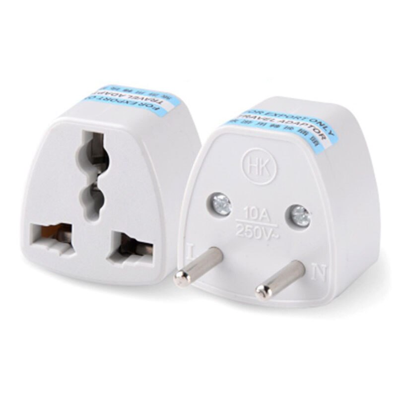 1pcs European EU Plug Adapter Japan China American Universal UK US AU To EU AC Travel Power Adapters Converter Electrical Charge