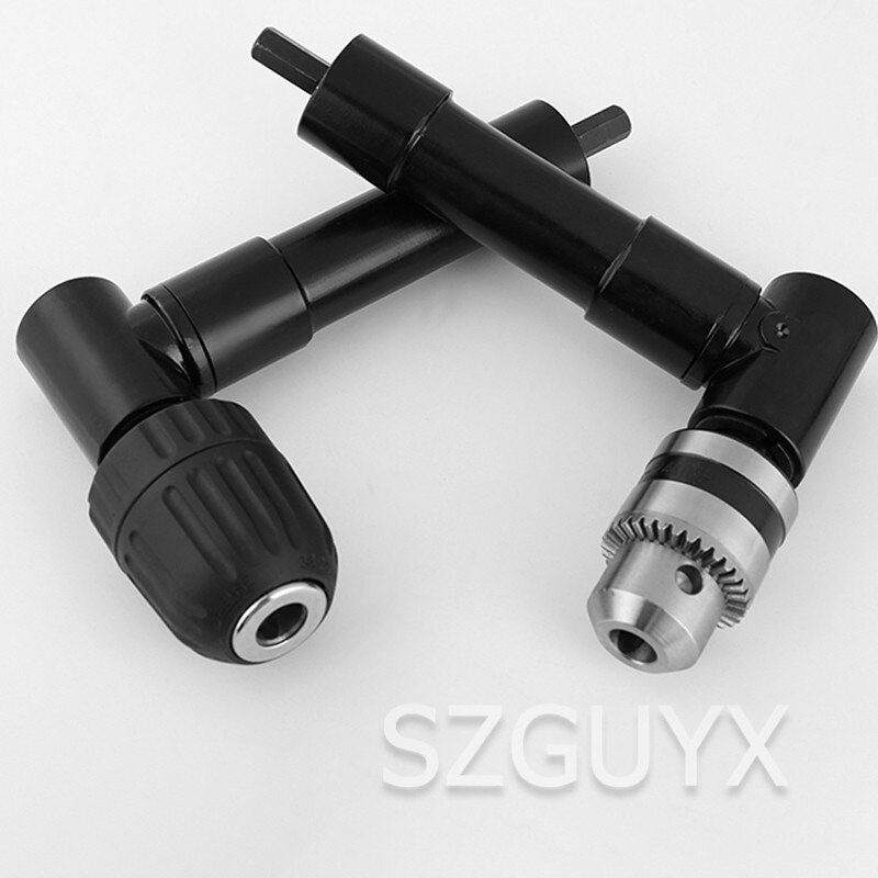 90 Graden Metal Haakse Elektrische Boor Hoek Apparaat Drie-Klauwplaat Adapter Smalle Ruimte Sleutel Boren Accessoires tool