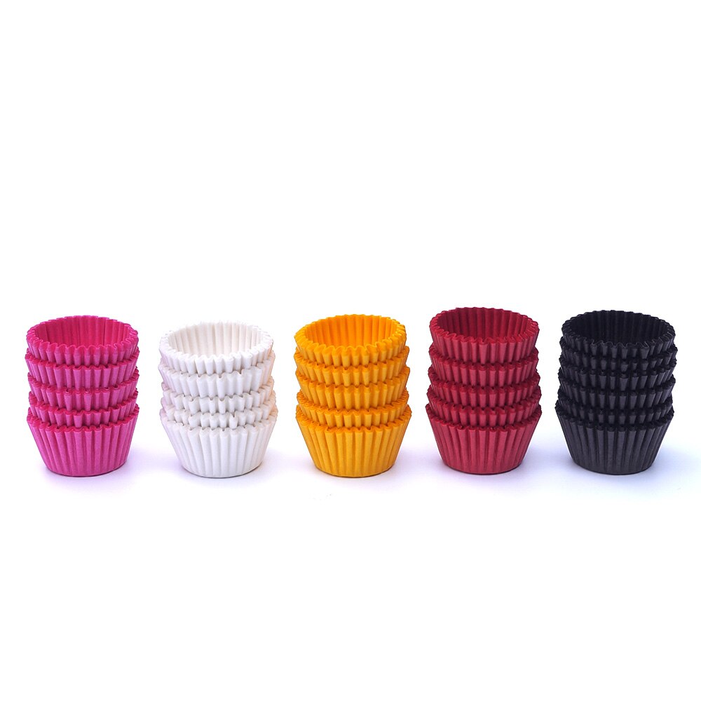 1000 Stks Mini Chocalate Papier Kleurrijke Papier Cake Cupcake Liner Bakken Muffin Box Cup Case Party Lade Cakevorm Decorating gereedschap