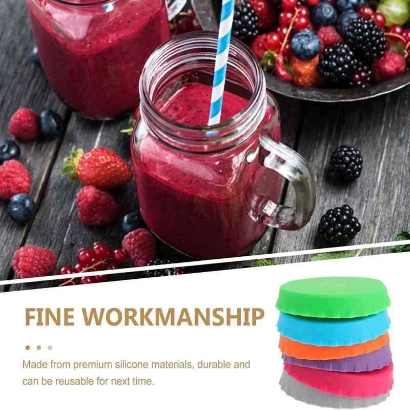 1/3/6 stücke Standard Getränke Können Abdeckungen Auslaufsicher Verschluss Kappe Rotwein Weiche Kappe Verschluss Kappe Getränke Können Deckel Limonade Deckel Protektoren