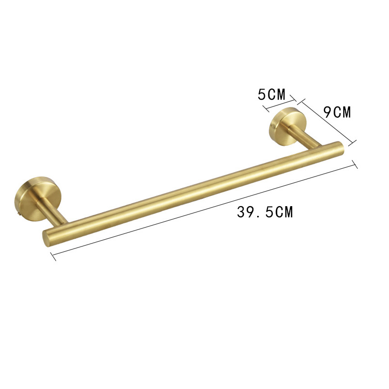 Zwarte badkamer hardware set accessoires roestvrijstalen handdoekenrek toiletrolhouder haak badkamer plank organisator set: Clear