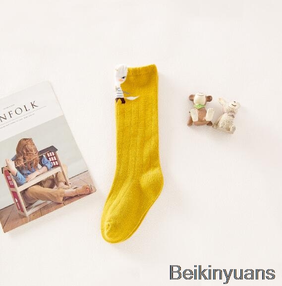 1 Pair Unisex Sveglio Bello Del Fumetto di Fox Kids del bambino Calzini E Calzettoni Al Ginocchio Della Ragazza del Ragazzo Del Bambino Del Bambino Calzini E Calzettoni animale infantile Morbido Cotone calzino: Yellow / S (0-1 years old)