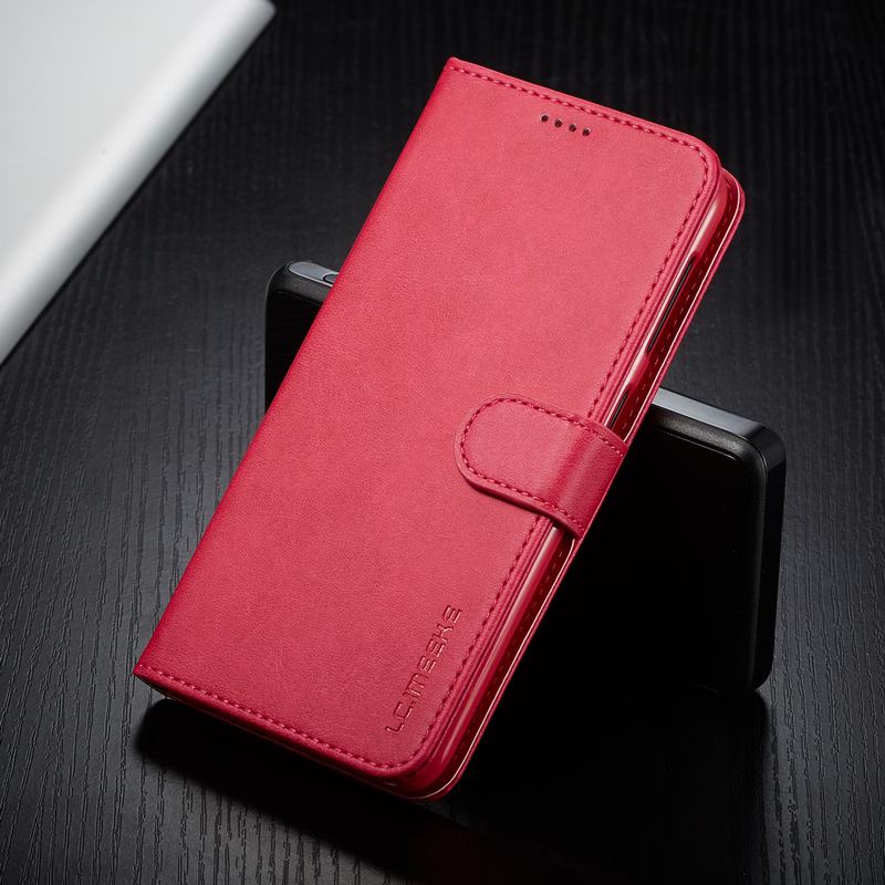 Custodia in Pelle per Honor 10 Lite 10i 20i Coque Flip Telefono Cellulare di Lusso per Il Caso di Huawei Honor 10 I 20 I 10 Lite Honor10lite Della Copertura Del Raccoglitore: For Honor 10i / Red Case