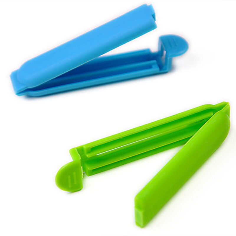 2 stk innovation af mad frisk holder plastikforseglingsklemme trompet lille