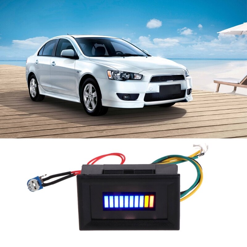 12V Unversal Motorcycle Car Oil scale meter LED Oil Fuel level Gauge Indicator for car accessories