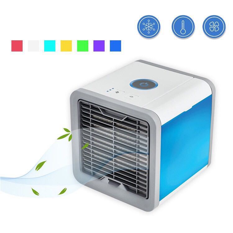 USB Mini Refrigeration Air Conditioner Portable Air Conditioning Fan Home Desktop Small Cooler Humidifier Water Cooling