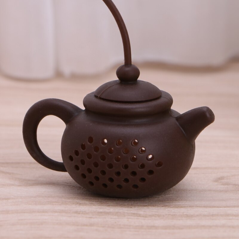 1Pc Silicone Leaf Tea Bag Pot Infuser Ball Shape Filter Safely Cleaning