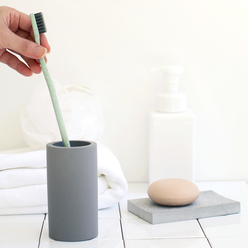 Diatomite Toothbrush Tooth Paste Stand Holder Storage Rack Box Cup